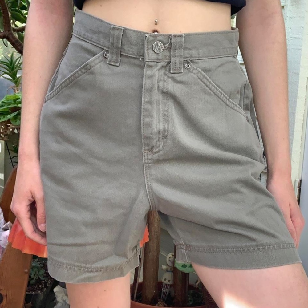 Vintage khaki riders high waisted shorts